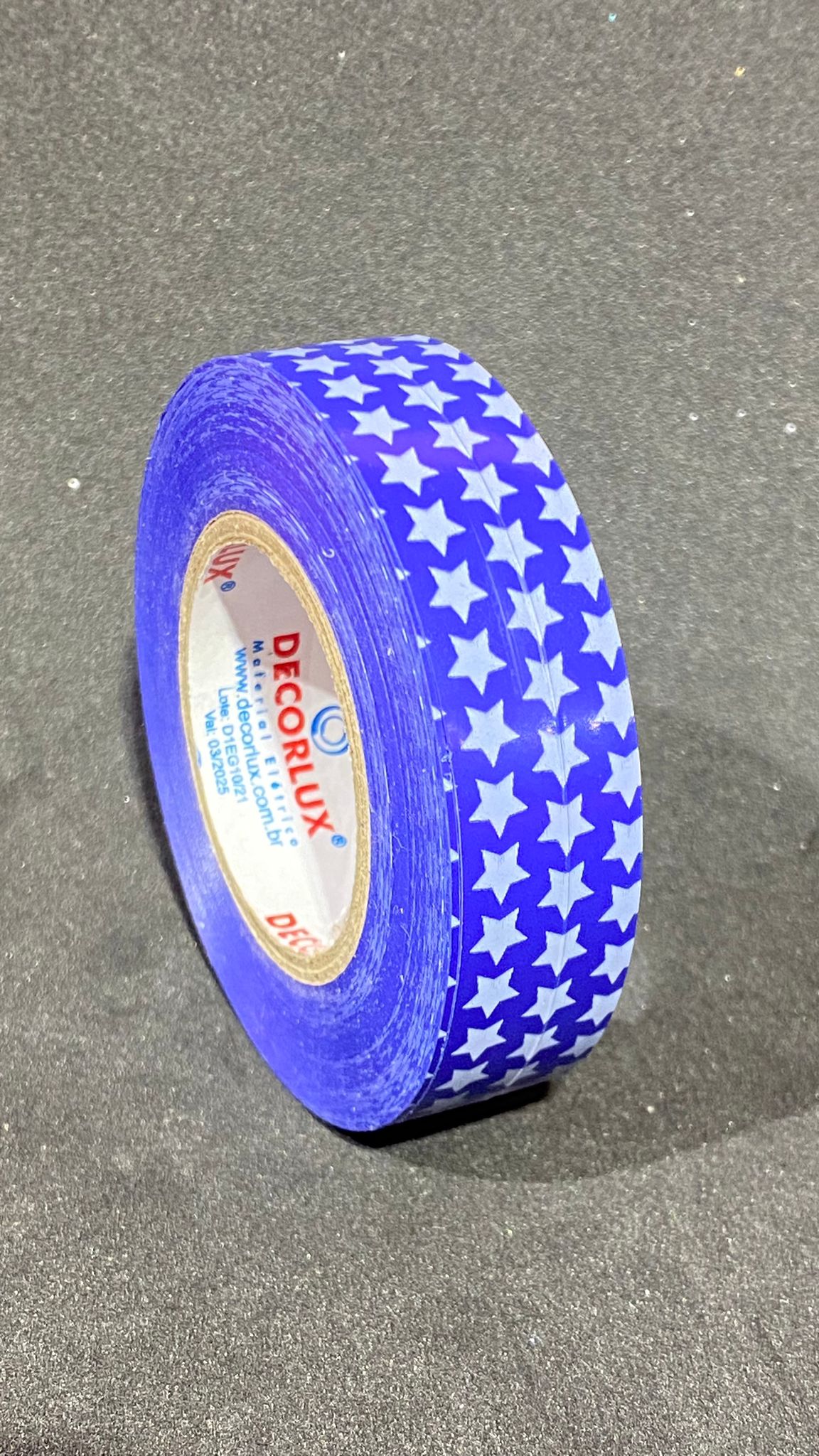 Fita azul estrela branca